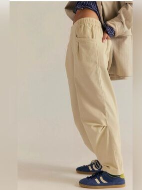 We The Free Nice Choice Corduroy Peach Trousers S/P Nwt